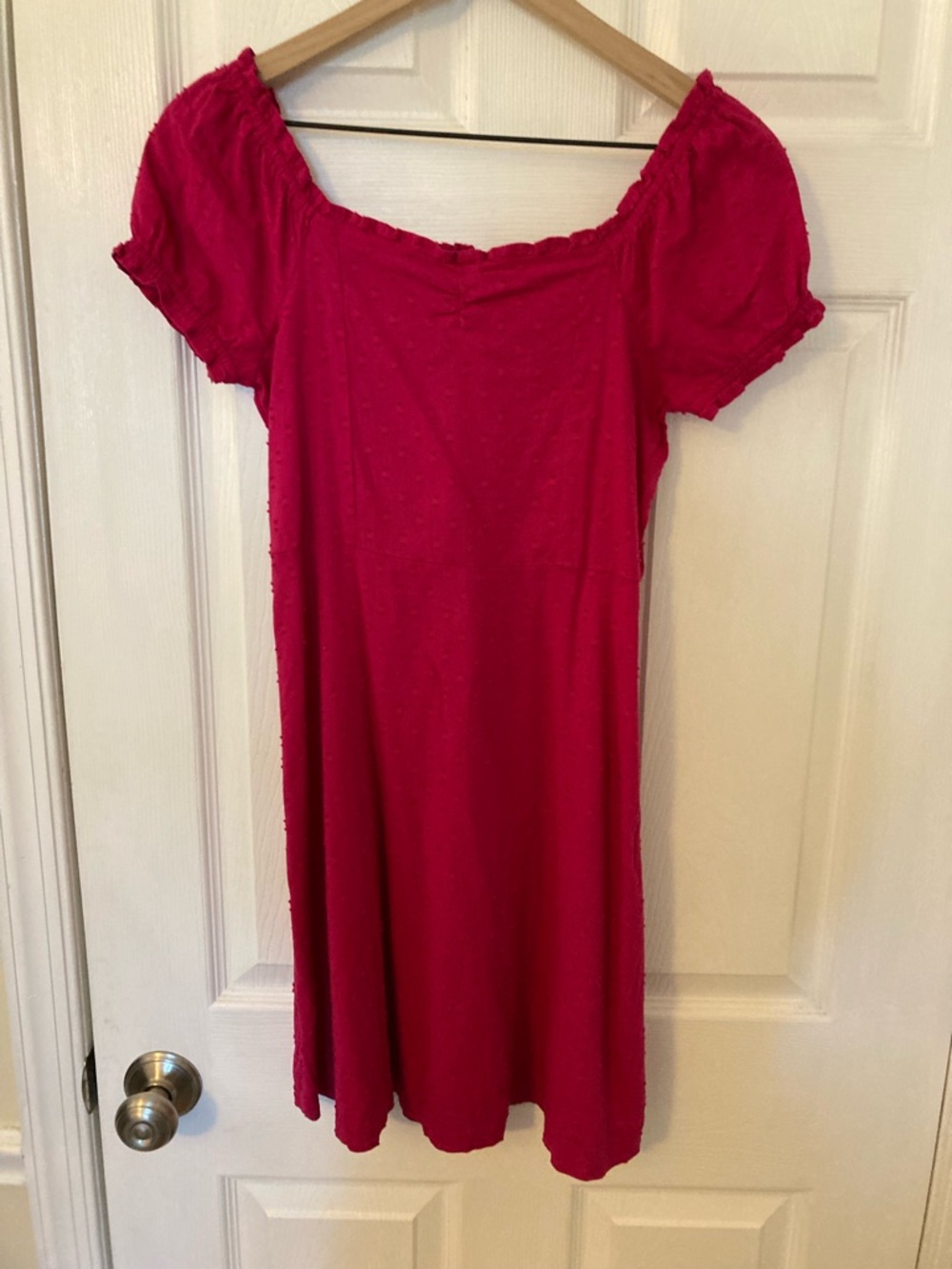 Old Navy Hot Pink Short Sleeve Casual Dress